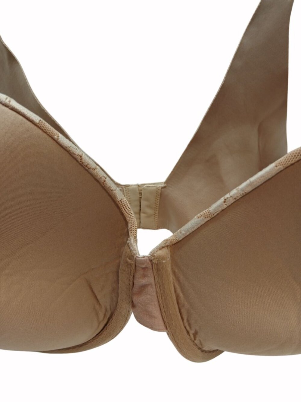 Soma Full Back Coverage Lace Padded Underwire Bra Beige Size 38DD Vanishing - Picture 11 of 13